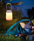 3 Pack LED Camping Light With 3 Modes Battery Powered Night Light For Indoor And Outdoor Use, pink lantern hanging by tent