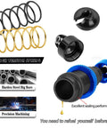 Beefed Up Big Bore Aluminum RC Shocks Upgrade Kit components with springs and sealing detail for 1/16 Mini Maxx trucks