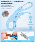 Fishing Sling Tackle Bag Kit With 3500 Tackle Box And Full Gear Set featuring lightweight fish gripper with secure grip.