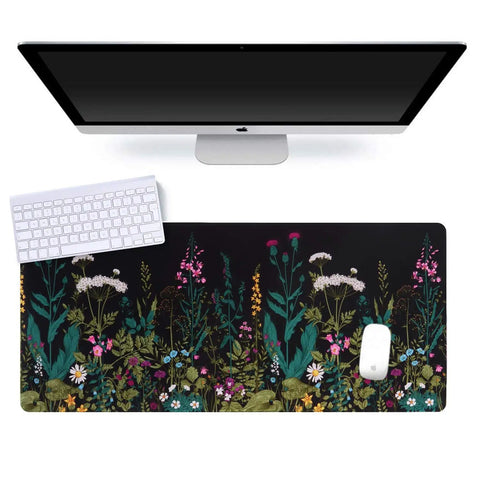 Massive Extended Desk Pad For Gaming And Work XXL Thirty Five Point Four By Fifteen Point Seven Inch Keyboard And Mouse Mat Ultra Smooth Surface