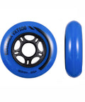 VXT500 80mm Inline Skate Wheels 2 Pack Deep Sea Blue Durable Urethane Replacement