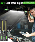Dope Two In One Magnetic Work Light With 2400 Lumen LED, 4400mAh Rechargeable Battery, used for underhood car repair