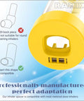 Inhaler Spacer For Adults And Kids NESSI OTC Spacer Green With Visual Airflow Indicator showing compatibility feature