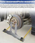 Precision Wheel Alignment Tool Kit With Two Pack Calibration Plates And Dual Measure Tape Straight Up Diy Automotive Gauge for precise wheel alignment.