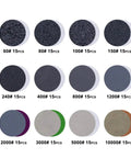 Get Ready To Rock Your Projects With This Massive 191PC Set Of Premium 1 Inch Wet Dry Sanding Discs featuring various grit sizes.