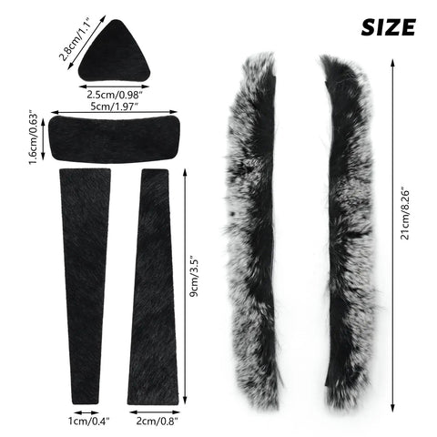 Bow String Silencers Set For Recurve And Traditional Longbows, Leather Arrow Rest Plate With Adhesive, Rabbit Hair Dampener And Cow Fur Silencer Strip
