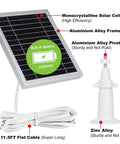 Solar Panel For Outdoor Security Camera Keeps Your SimpliSafe Outdoor Cam Juiced Round The Clock With Built In 2200mAh Battery Aluminum Alloy Frame