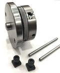 Beefy Pro Grade Milling Indexing Rotary Table 4 Inch 100mm Precision with clamp kit components visible