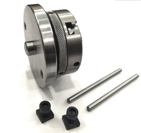 Beefy Pro Grade Milling Indexing Rotary Table 4 Inch 100mm Precision with clamp kit components visible