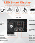 Solar Powered Automatic Chicken Coop Door With Remote Timer And Light Sensor Anti Pinch Safety Waterproof Aluminum Housing LED Display