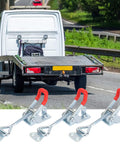 13 Pack Toggle Latch Clamp With Lock Hole, Heavy Duty 4002 Toggle Latches in front of truck, adjustable and durable