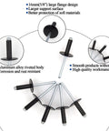 60 Pcs Black Large Flange Blind Rivets Kit Aluminum Body 3 16th By 5 8th Inch Grip Range 8 to 12mm Corrosion Resistant Pop Rivets Assortment For Auto Metalwork And Diy Projects showing several rivets and detailed features