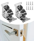 Two Pack Foldable Self Locking Hinges For Furniture Legs Fit Workbenches And Tables 0 90 180 Degree Angles with screws