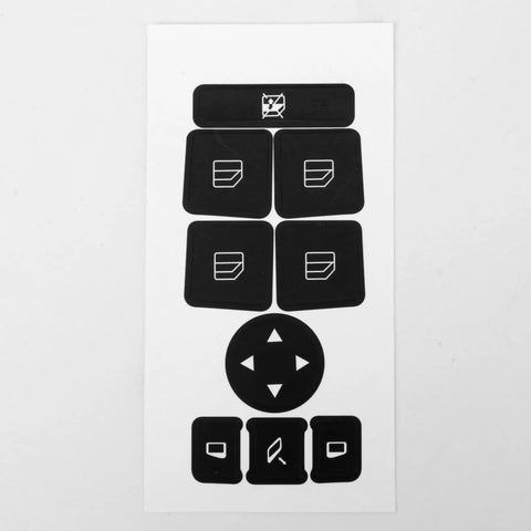 Mercedes Benz Dash Button Repair Kit With Stickers And Decals To Restore Faded Interior Buttons Easy DIY Fix for window controls