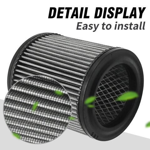 Close-up of mesh and rubber construction of Air Filter Replacement For Ingersoll Rand Compressor 2545 7100 3000 10T2 15T4 H15T4 TS7 TS15 Two Pack