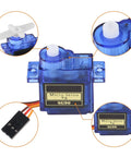 12 Piece SG90 Micro Servo Motors 9G Mini Servos Kit for RC Helicopters Airplanes Cars Boats Robots Arms Hands Walking Doors Locks With Cable High Torque Durable Metal Gears Ideal for DIY Robotics RC Projects and Education