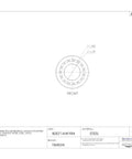Heavy Duty Single Cone Tapered Roller Bearing In Solid Steel Featuring 1.1895 Inch Inner Diameter And 0.8125 Inch Width, front view diagram.