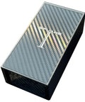 Rugged Welding Lens Storage Case Holds Four 4X1/4 Inch Auto Darkening Shields Portable Plastic Holder with Carbon Fiber Wrap.