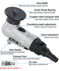 Lightweight 2 In 1 Air Chamfering Machine For Metal And Wood with adjustable features for efficient chamfering and deburring.
