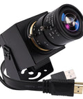 4K Webcam With Dual HDMI USB Interface Manual Zoom 2.8-12mm CS Mount Lens For Close Up Work Industrial Machine Vision Camera With IMX415 CMOS Sensor Ultra HD 3840x2160 Real Time Video Low Latency