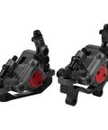 Lightweight Mechanical Disc Brakes With Durable Aluminum Alloy Build And Killer Stopping Power. Black brake calipers for bikes.