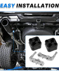 Rear Exhaust Bracket Muffler Support Rubber Isolator Hanger Assembly Set For Ram 1500 2019 To 2025 shown with installation
