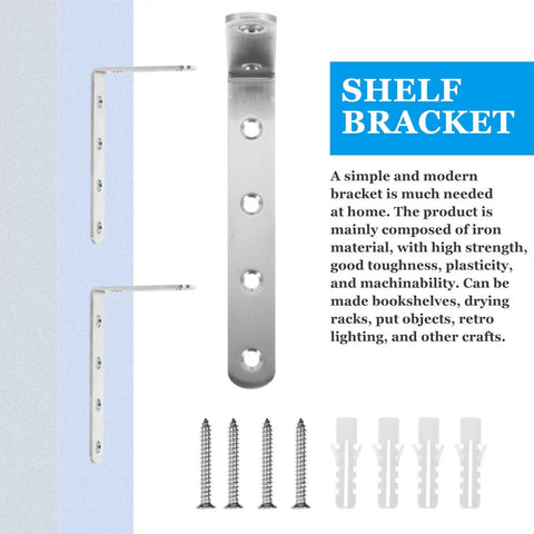 4 Pcs Stainless Steel Corner Brackets With Right Angle Design Countersunk Mounting Holes Beefy Build For Fixing Coffee Tables