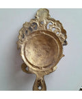 Robust Vintage Brass Wall Hook With Classic Old School Charm And Hella Tough Build For Entryway Or Bathroom Decor, Slick Decorative Single Wall Mounted Display Hook, close-up view.