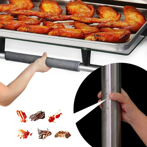 Refrigerator Door Handle Cover Set Of 2 Velcro Covers Keep Handles Clean From Smudges, Fingerprints, Drips, And Food Stains, Gray