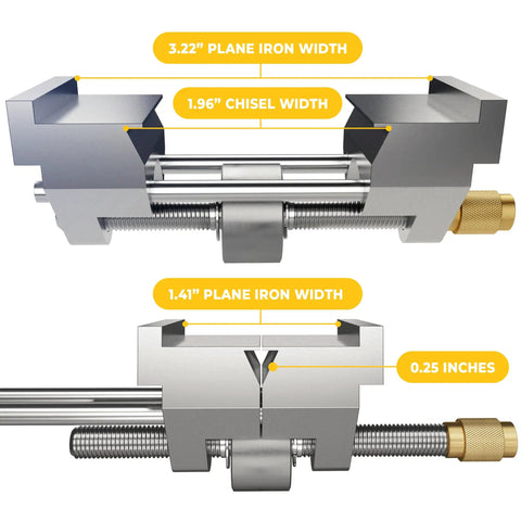 Precision Honing Guide For Chisels And Planer Blades Sharpening Jig Fits Chisels 0.25 To 1.96 Inches And Planer Blades 1.41 To 3.22 Inches