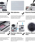 Hassle Free Manual Pvc Card Embossing Machine For Id And Member Cards, ergonomic handle and heavy-duty construction.