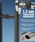 Matte Black Ladder Style Push Pull Door Handle Back To Back 36 Inch 900mm Long With 760mm Center To Center 304 Stainless Steel Handle Thickness Measured