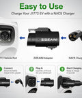 Image showing Tesla To J1772 Charging Adapter For Electric Vehicles Brings 48 Amp 240 Volt Juice Straight To Your Car pluggable design.