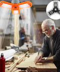Heavy Duty Flexible Led Shop Light Bright As Day Garage Fixture Rugged 40 Watt Flick Free Indoor Work Lamp illuminating a workspace.