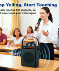 Teacher using Beast 30W Portable Voice Amplifier With Wireless Mic And Bluetooth PA System in classroom setting