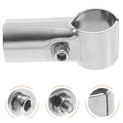 4 Pack Stainless Steel Pipe Fittings And Hose Clamps For Steel Tubing DIY Clip Tools Heavy Duty For Greenhouse Shelves End Rails Fences Clothes Racks Dog Kennels And Home Projects