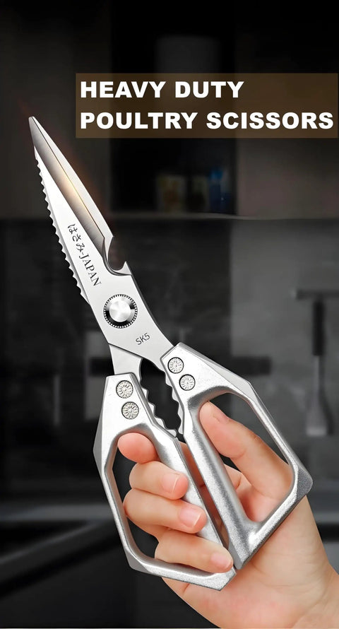 All Purpose Kitchen Shears With Ultra Sharp Blades Heavy Duty Stainless Steel Scissors For Meal Prep Poultry Meat Bones And Turkey Dishwasher Safe Durable Kitchen Cutters For Everyday Cooking, hand-held