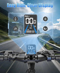 Powerful 1500W Peak Electric Mountain Bike For Adults display screen with speed, battery, and distance features over scenic road