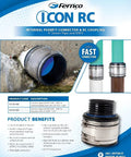 Drop Dead Simple 4 Inch Push Fit Dwv Coupling For Sheared Off Pipe With Shielded Connector Tool Free Install plastic fitting in use.