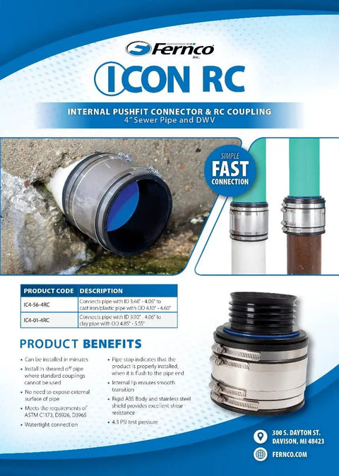 Drop Dead Simple 4 Inch Push Fit Dwv Coupling For Sheared Off Pipe With Shielded Connector Tool Free Install plastic fitting in use.