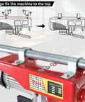 Mounting illustration of Heavy-Duty Electric Hoist Lift 1320 Lb Capacity With Remote Control 110V Winch Steel Wire Overhead Crane.