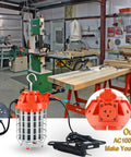 100W LED Temporary Work Light With 14000 Lumens Of Bright 5000K White Light Portable Plug In Flood Lamp in workshop