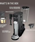 Single Serve Coffee Maker With Pods Or Grounds, 4 Brew Styles Classic Rich Over Ice Specialty, Up To 24 Oz Cup Sizes, 56 Oz Removable Reservoir, Black, Easy To Use And Compact For Quick Mornings K Cup Compatible