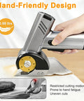 Get Your Hands On This Ridiculously Smooth Rroetxi Cordless Electric Cutter, hand-friendly design for easy use on fabric.
