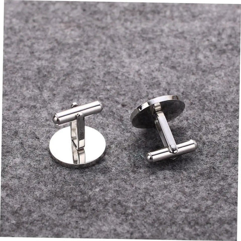 Cross Titanium Steel Cufflinks For Men Black Cross Shirt Fasteners Decorative Clothing Accessories For Business And Formal Shirts Everyday Wear And Special Occasions Gift Idea on fabric surface