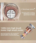 Interior view of Portable Cordless Underwear Washing Machine With Built In 4000 Mah Battery for ultrasonic scrubbing.