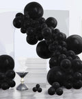 Black Balloons Party Pack 140 Pcs With 18 Inch 12 Inch 10 Inch And 5 Inch Balloons Arch Kit Garland For No Fuss Easy Setup