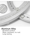 Beefy Heavy Duty Table Bearing Turntable Swivel Base With Smooth 360 Degree Rotation highlighting aluminum alloy brushed surface