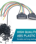 Six Wire TPS Plug Kit With Six Plug Throttle Body Harness Receptacle For Most Cars Black DJ7045A