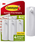 Hanging Made Easy With Sawtooth Picture Hangers Kit 4 Frame Hangers And 8 Large Strips For Damage Free Wall Decor